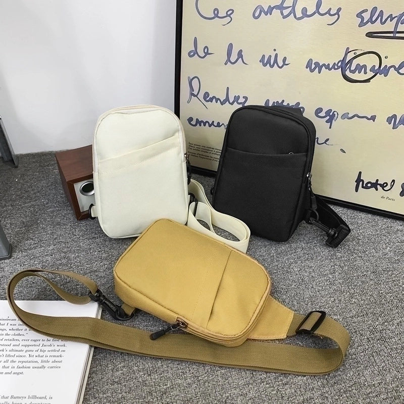 Unisex Classic Style Solid Color Oxford Cloth Waist Bags