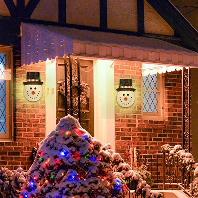 Christmas Snowman Porch Light Covers