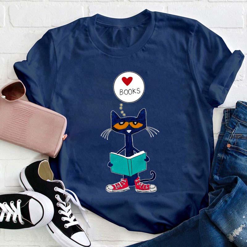 Love Books Teacher T-Shirt