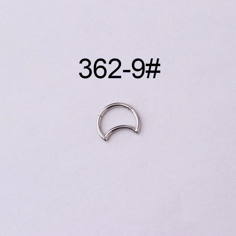 Nose Rings & Studs Fashion Water Droplets 316L Stainless Steel  Plating