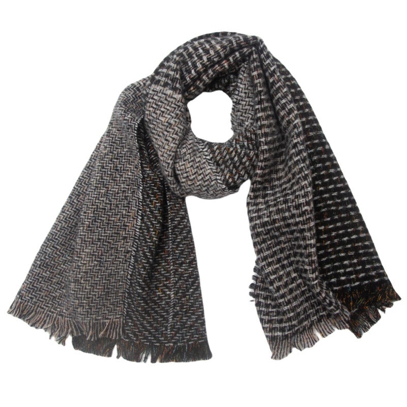 Unisex Casual Minimalist Color Block Polyester Scarf