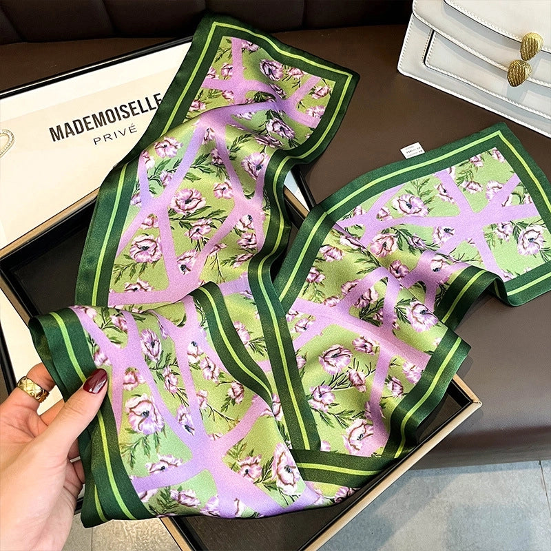 Women's Fashion Oil Painting Silk Printing Silk Scarves