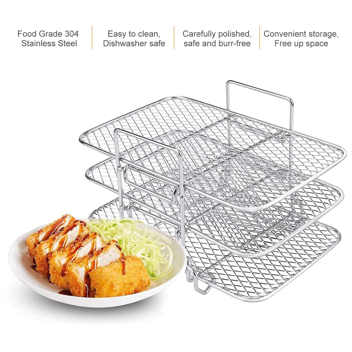 Three-Layer Air Fryer Rack