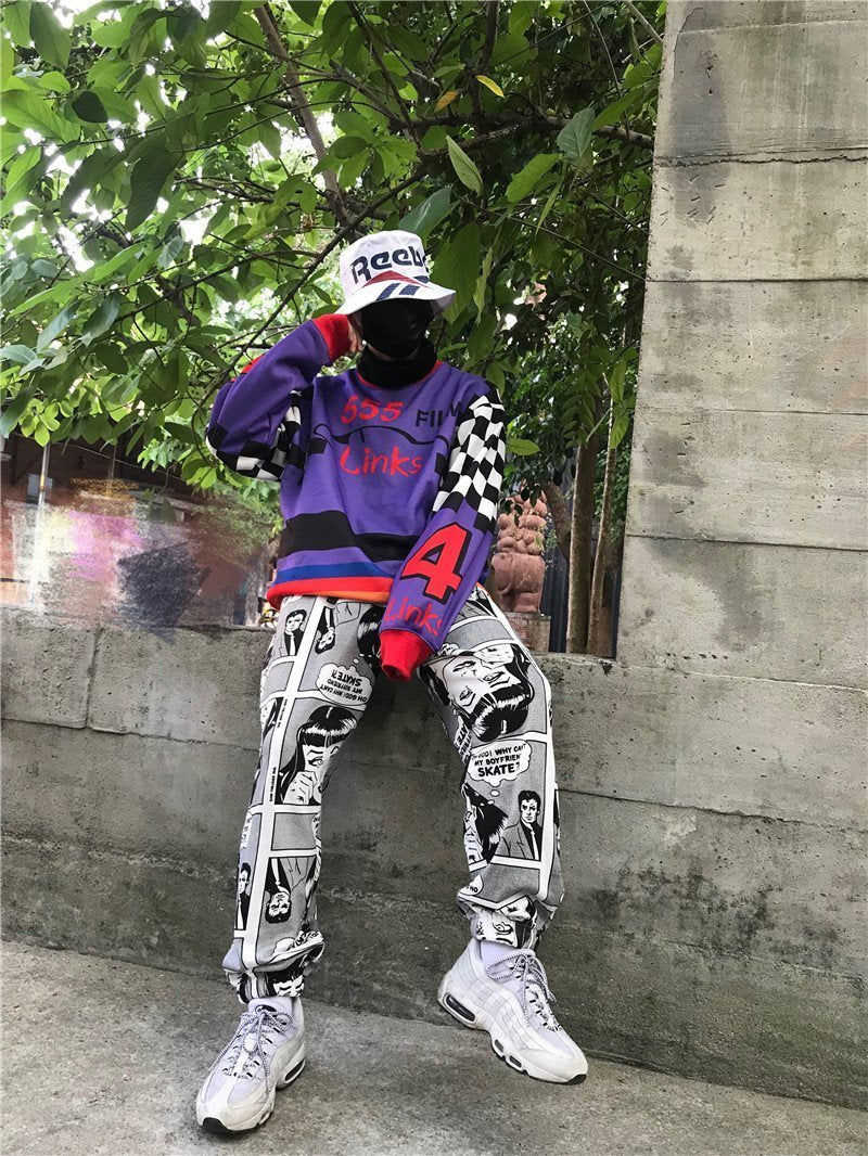 Why Can't My Boyfriend Skate Comic Trousers