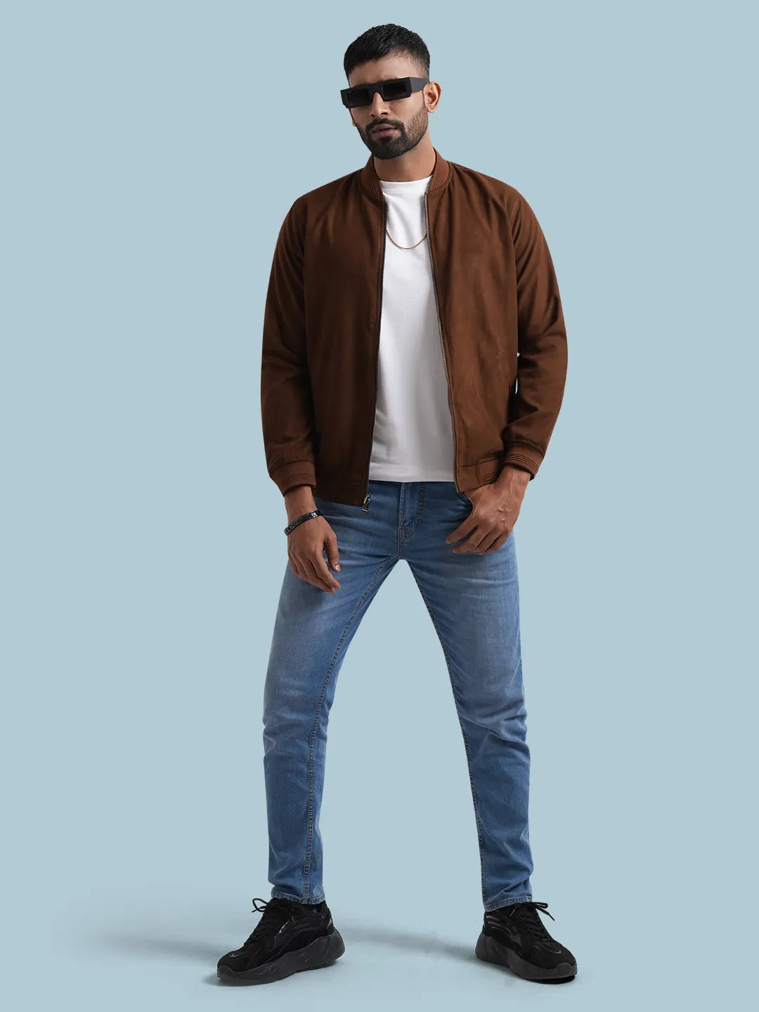 Men's Suede Leather Reverse Jacket