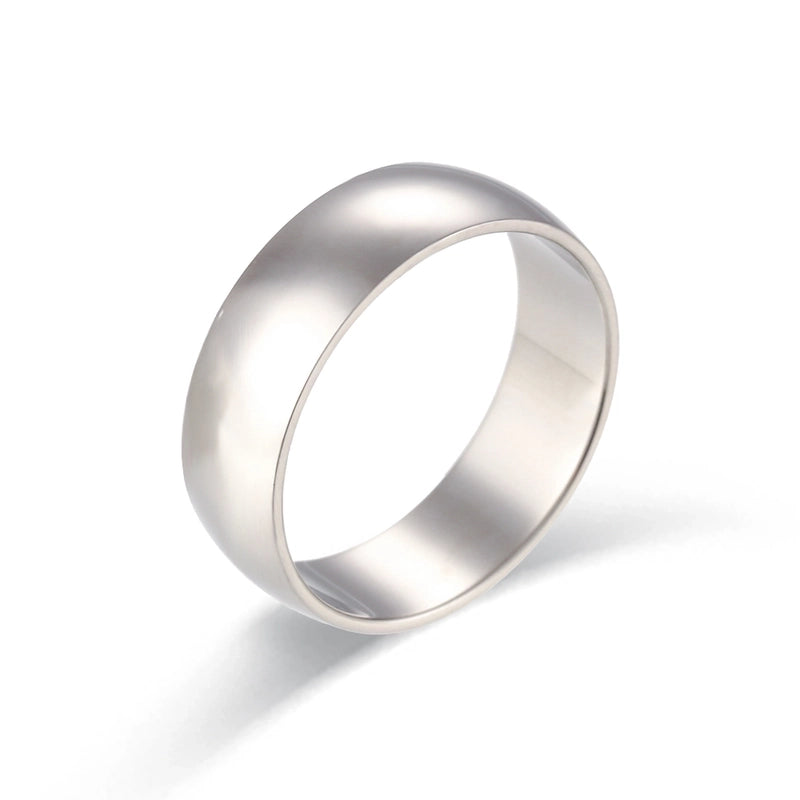 Fashion Solid Color 304 Stainless Steel 18K Gold Plated Plating Rings