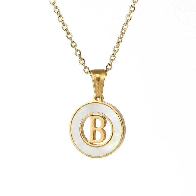 Fashion Letter Stainless Steel Pendant Necklace