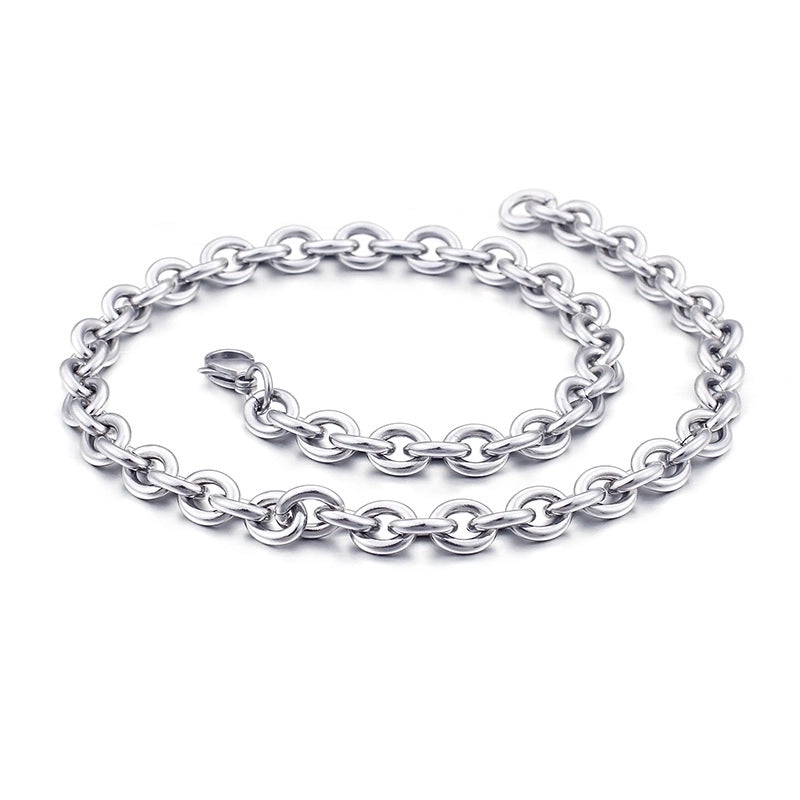 Titanium Steel 18K Gold Plated Fashion Plating Geometric Necklace