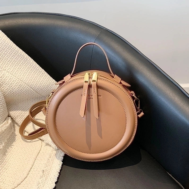 Women's Small Summer Pu Leather Elegant Circle Bag