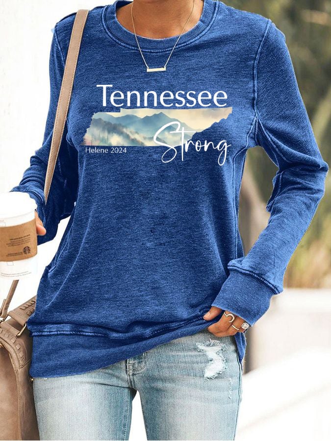 Women's Tennessee Strong Print Sweatshirt