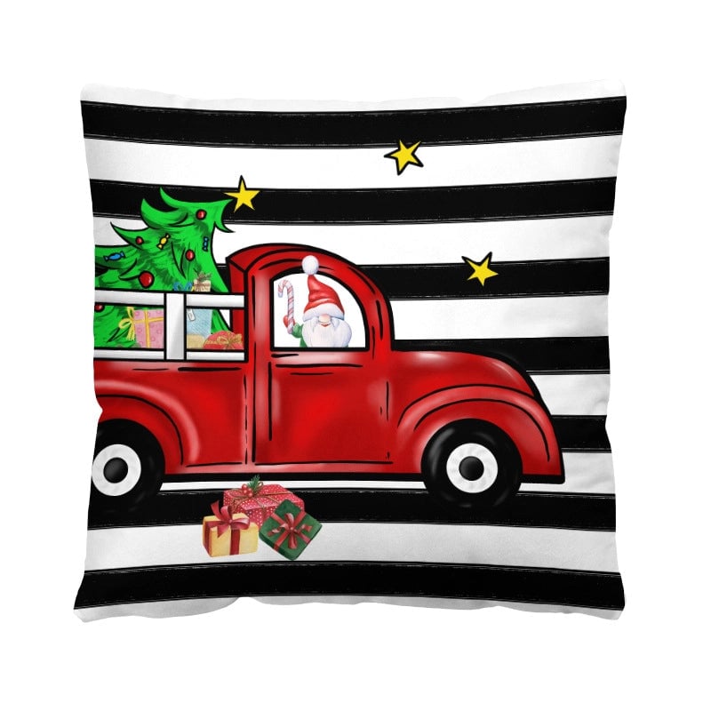 Casual Vacation Letter Short Plush Pillow Cases