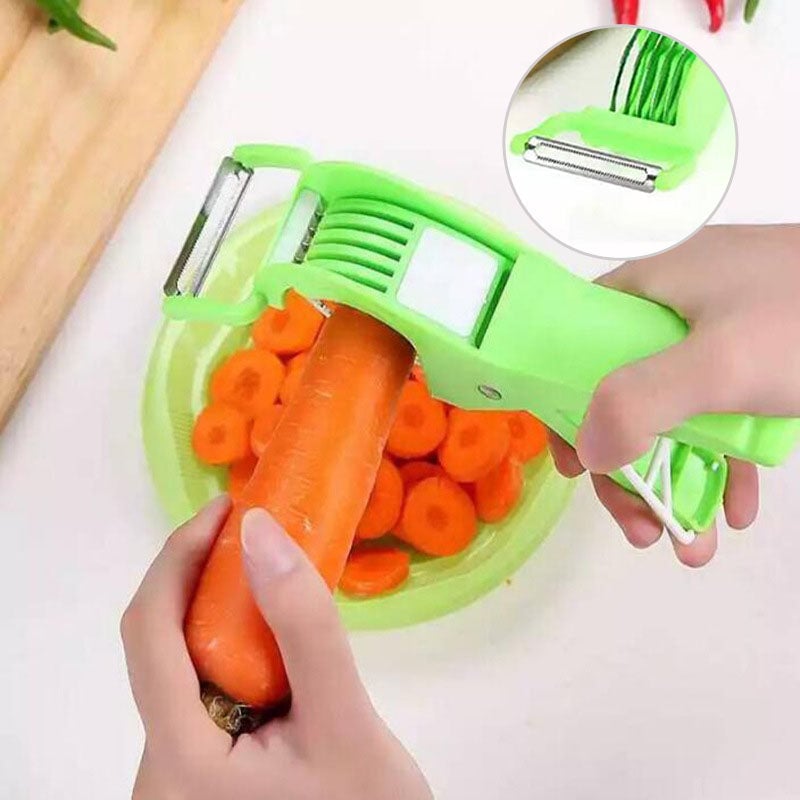 2 in 1 Vegetable Cutter with Peeler