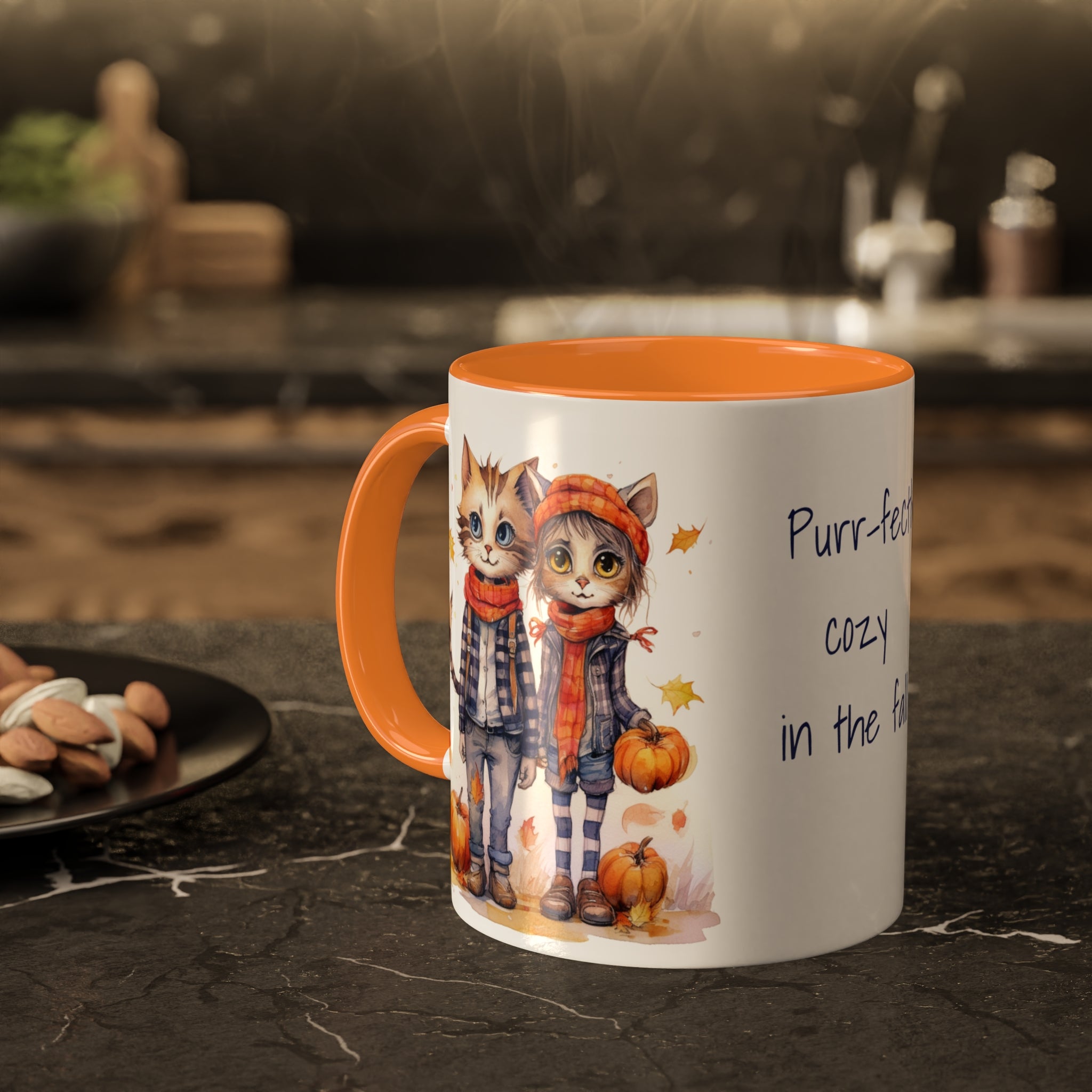 Kurt & Callie Cozy Fall Kitties Mug