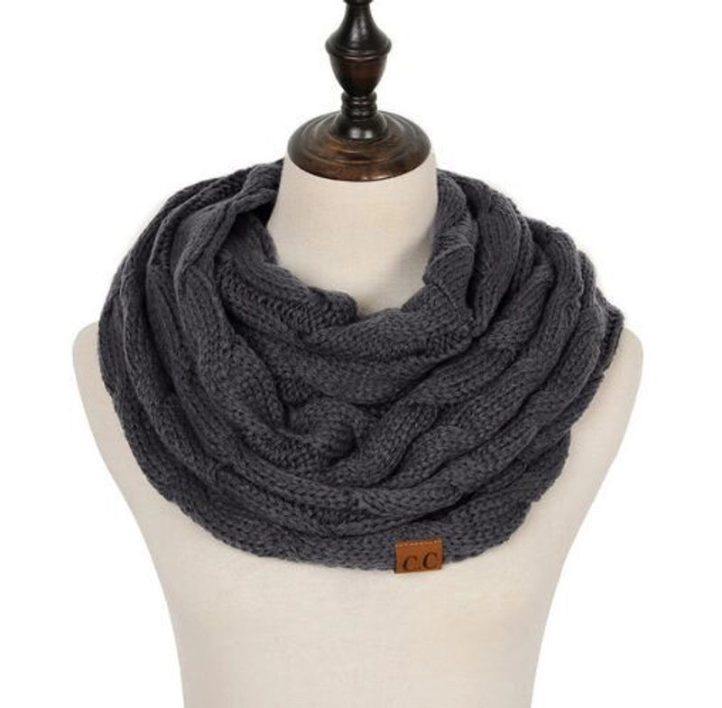 Women's Streetwear Solid Color Knit Scarf
