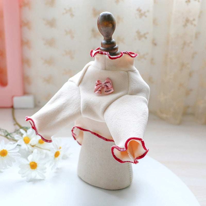 Bowknot Velvet Dog Clothes