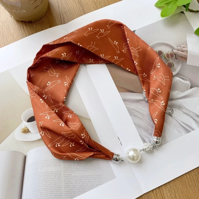Women's Casual Color Block Imitated Silk Silk Scarf