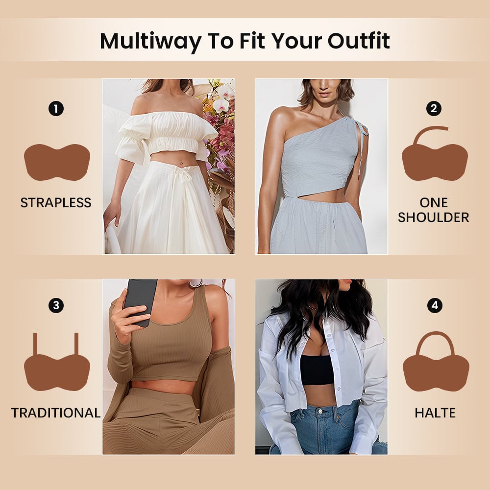 ⏰LAST DAY BUY 1 GET 1 FREE ⏰Non-Slip Multi-Way Strapless Bra