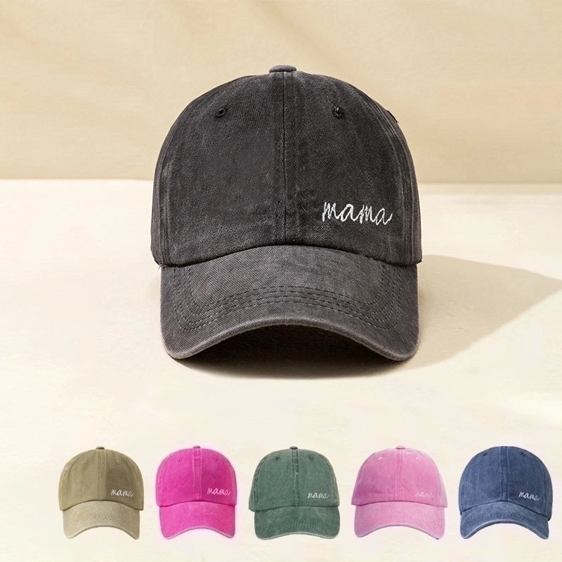 Unisex Basic Minimalist Letter Embroidery Curved Eaves Baseball Cap