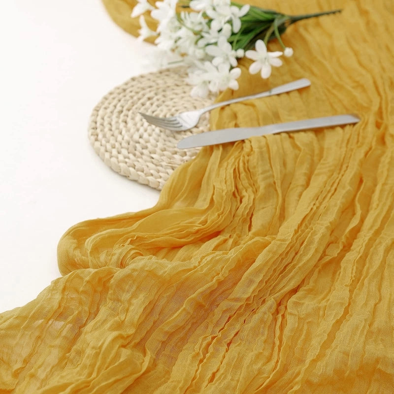 Vacation Solid Color Polyester Table Runner