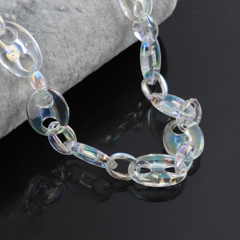 Iridescent Gucci Link Chain