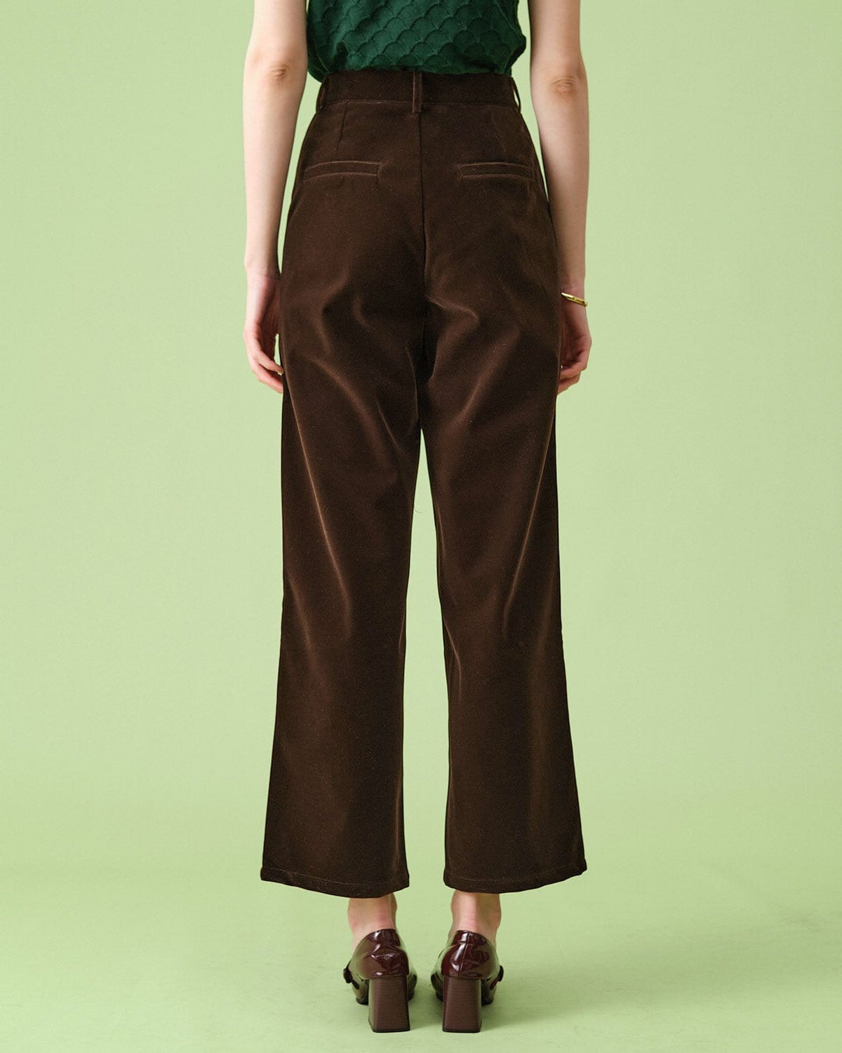 The High Waisted Pleated Wide Leg Pants