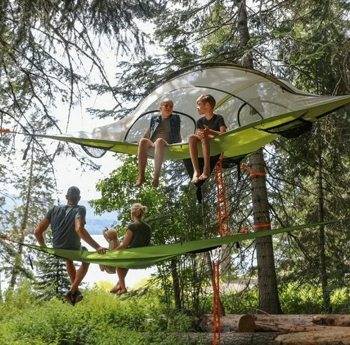 Patented 3 Point Design - Multi-Person Hammock