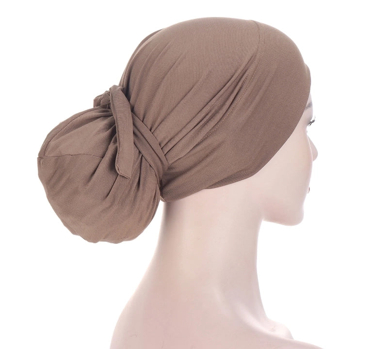 Women's Minimalist Solid Color Eaveless Beanie Hat