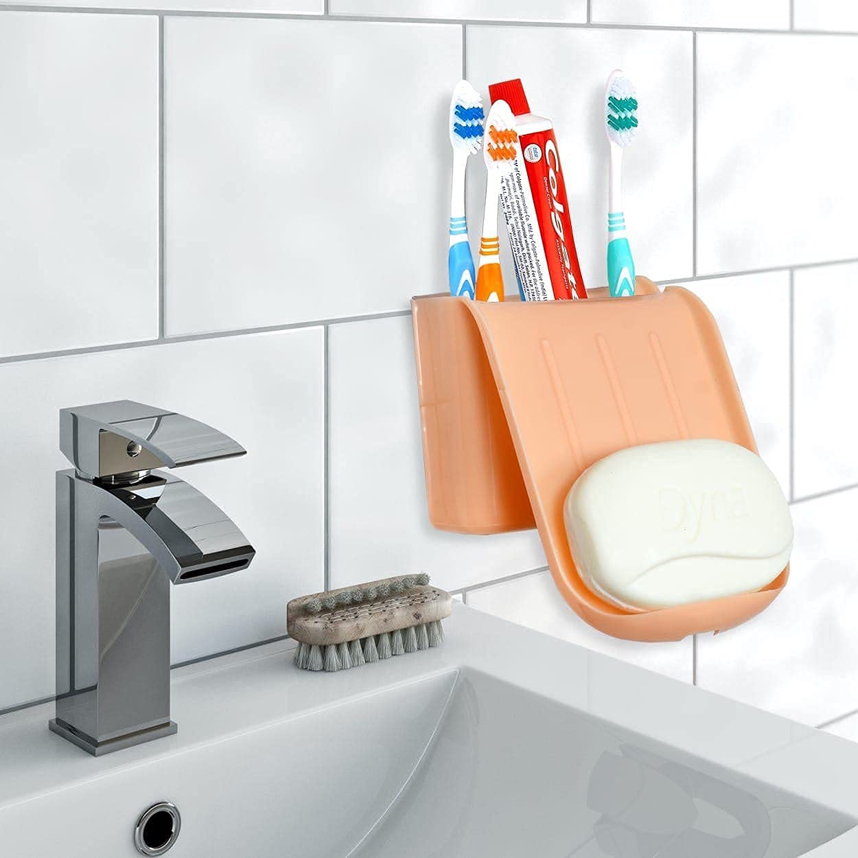 2 Pieces Soap Brush Holder. Portable Soap Dish Holder