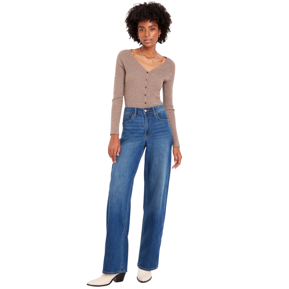 High Rise Wide Jeans