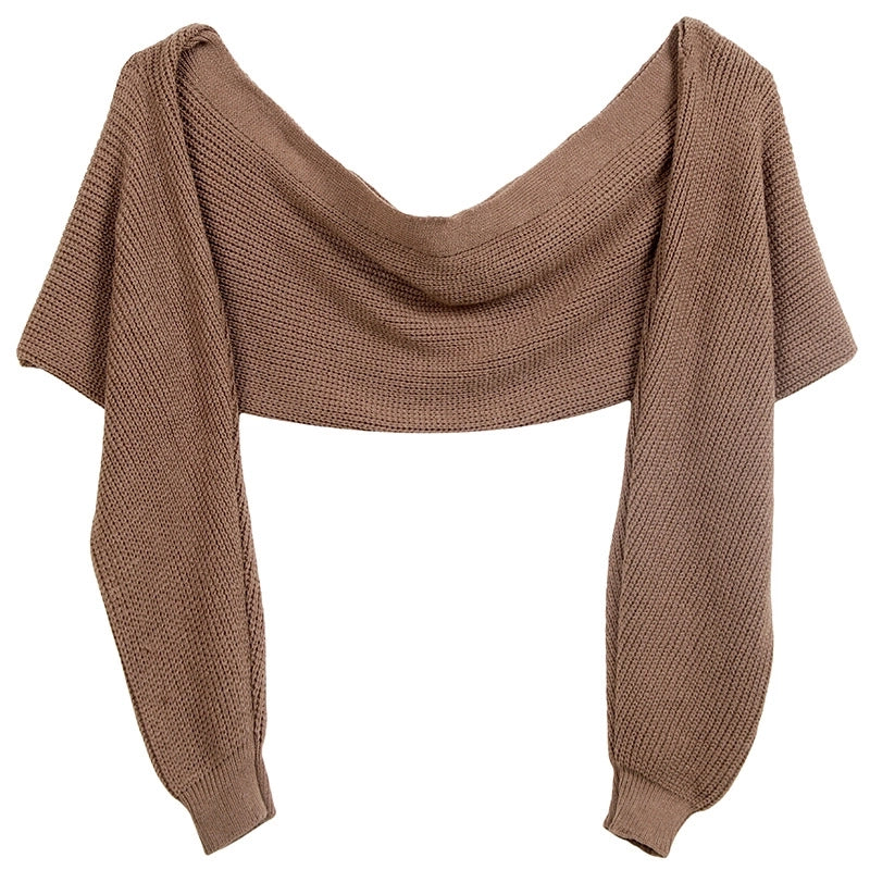 Unisex Casual Minimalist Solid Color Acrylic Shawl