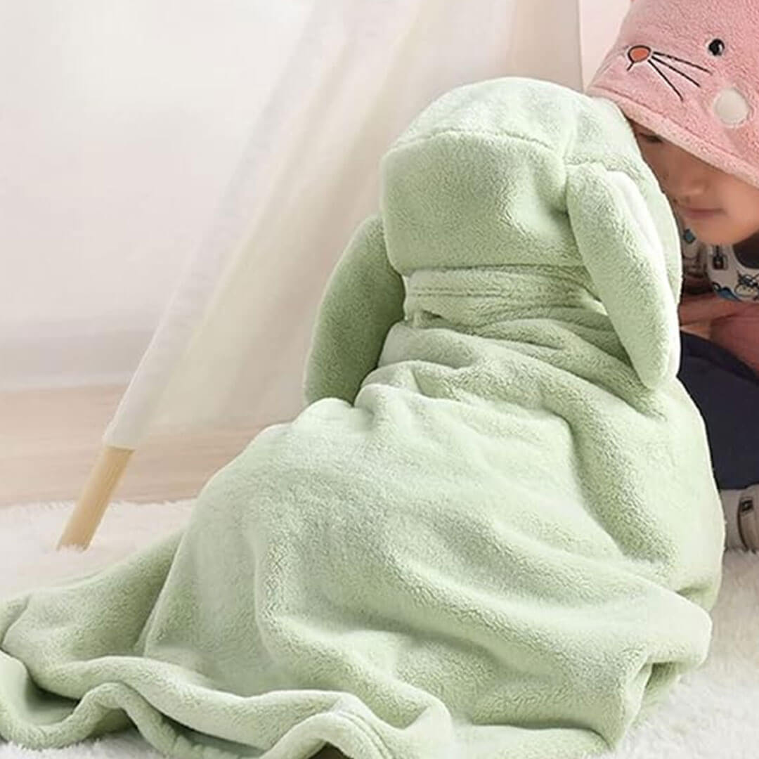 Hooded Cartoon Bath Towel for Kids