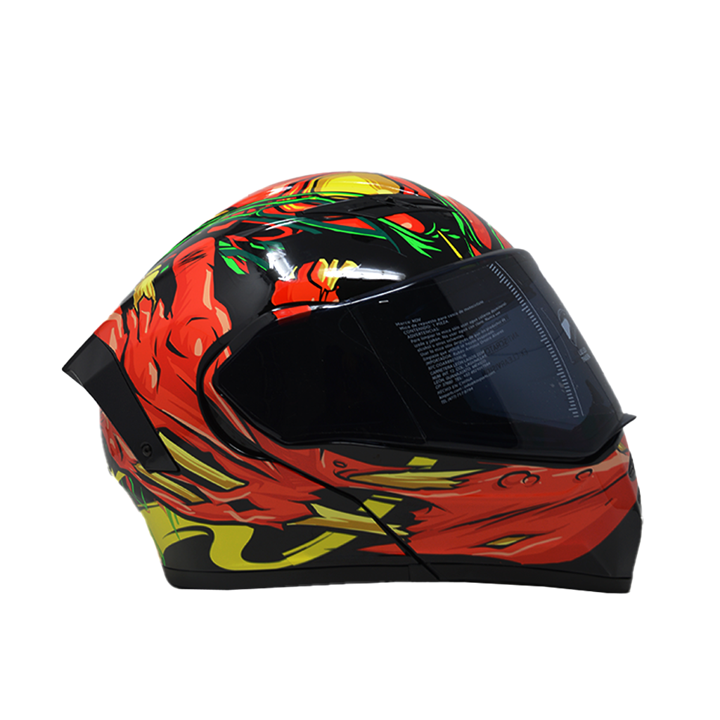 Casco Kov Estelar Zombie Rojo