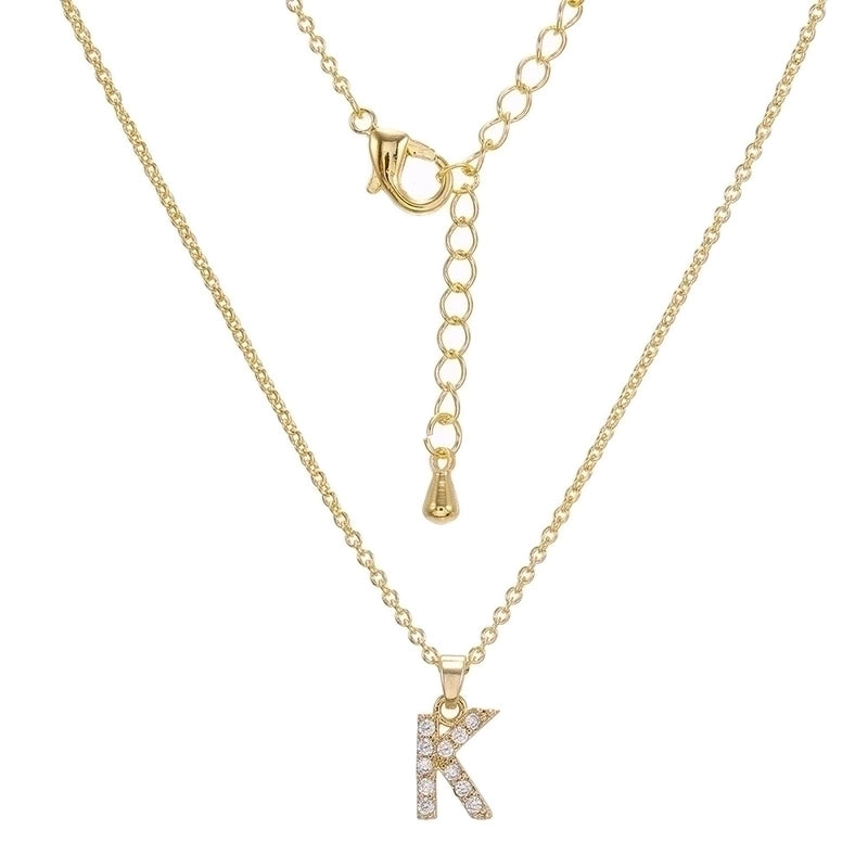 Brass Cable Chain Letter Necklace