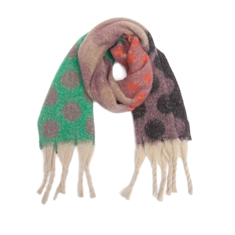 Women's Elegant Color Block Polyester Scarf