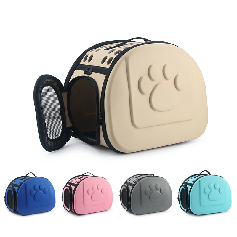 Paw Pattern Dog Cat Carrier Bag