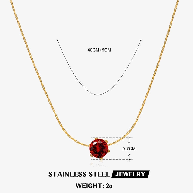 Elegant Geometric 304 Stainless Steel Plating Pendant Necklace