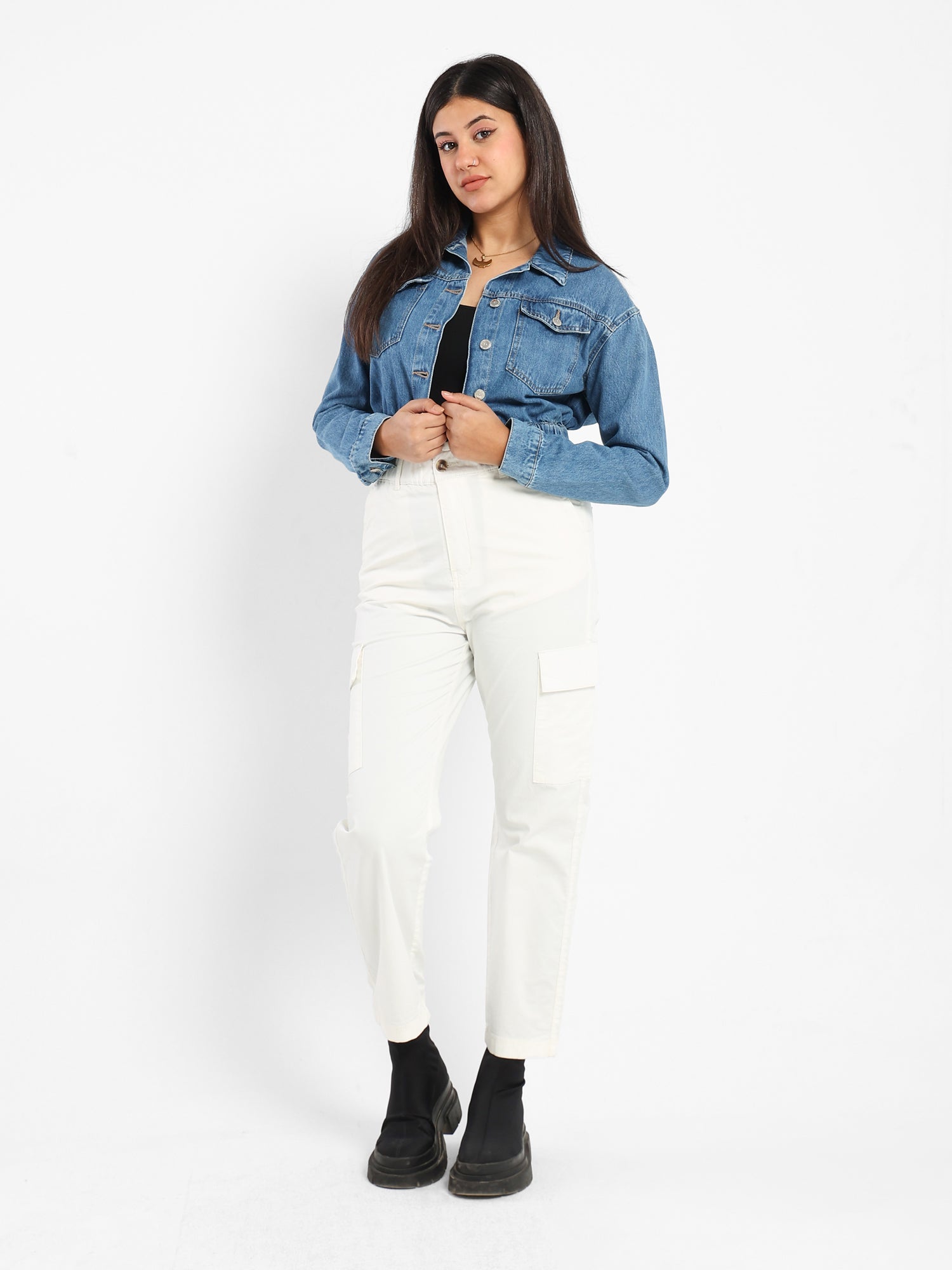Cropped Denim Jacket
