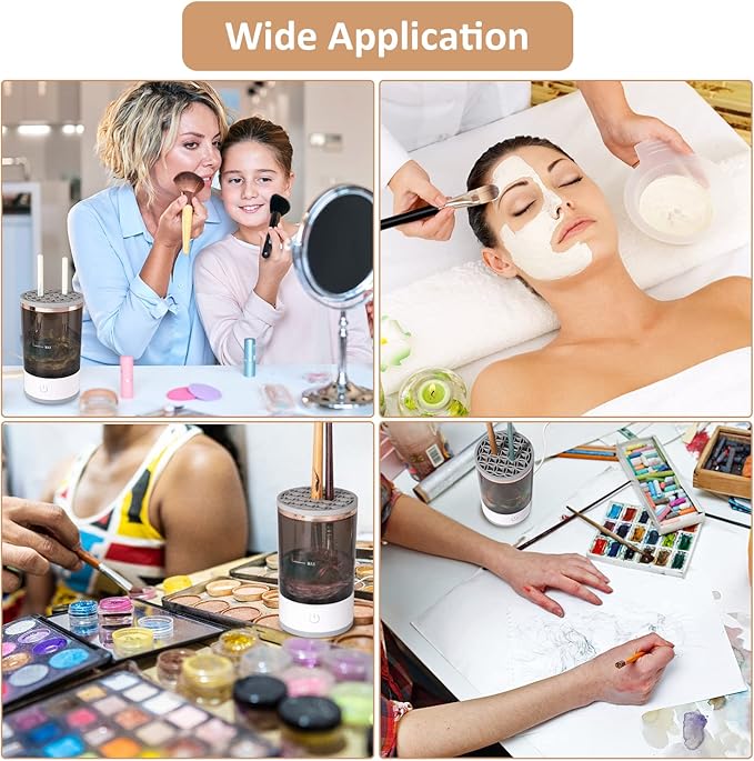 Automatic Makeup Brush Cleaner . Electric Brush Cleaner