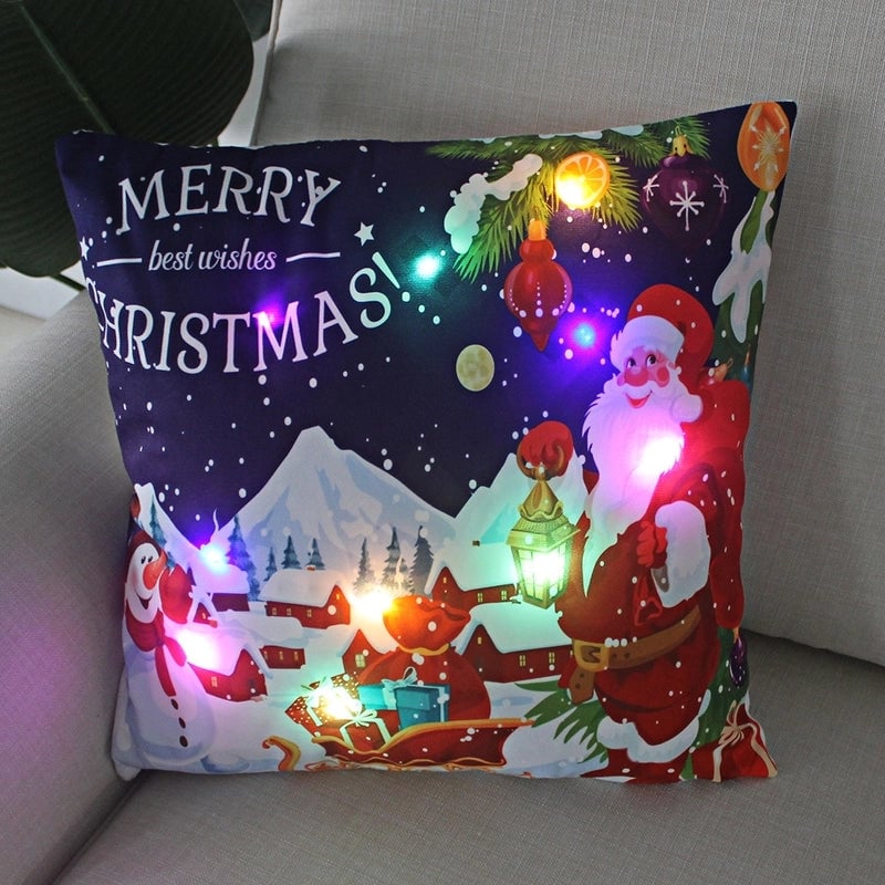 Fashion Santa Claus Plush Pillow Cases