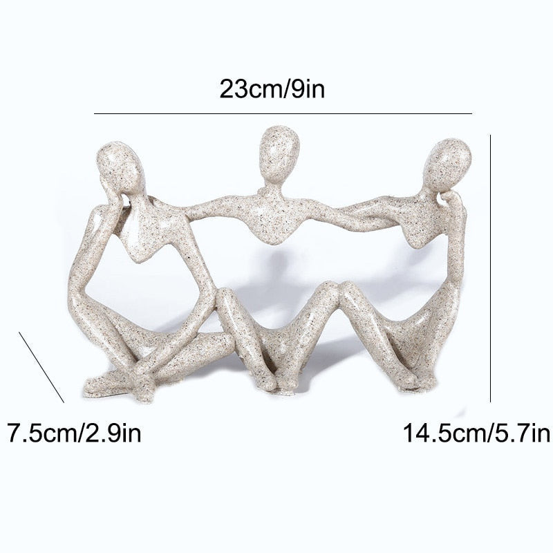 Abstract Best Friend Statue