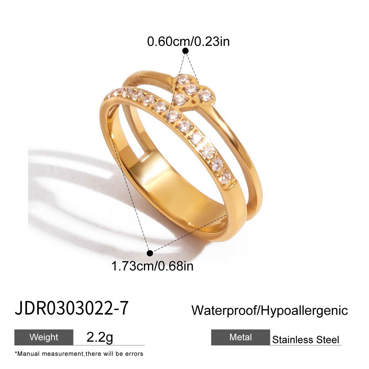 Jie Ding Stainless Steel Love Bracelet 18K Gold Hand Jewelry Titanium Steel