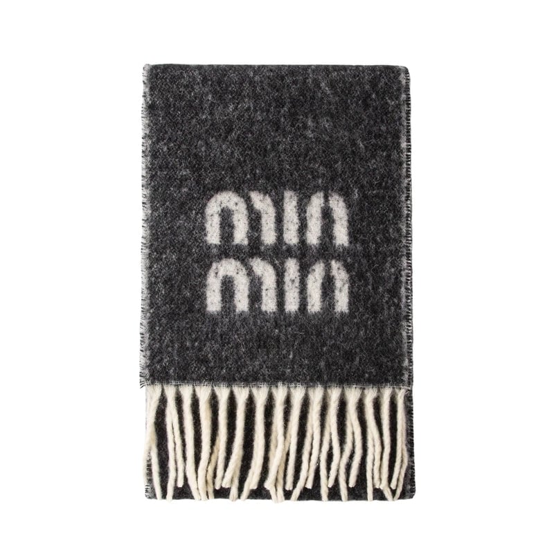 Plaid Tassel Mohair Scarf Women's Spring Students Travel Fashionable Sticker Casual Scarf