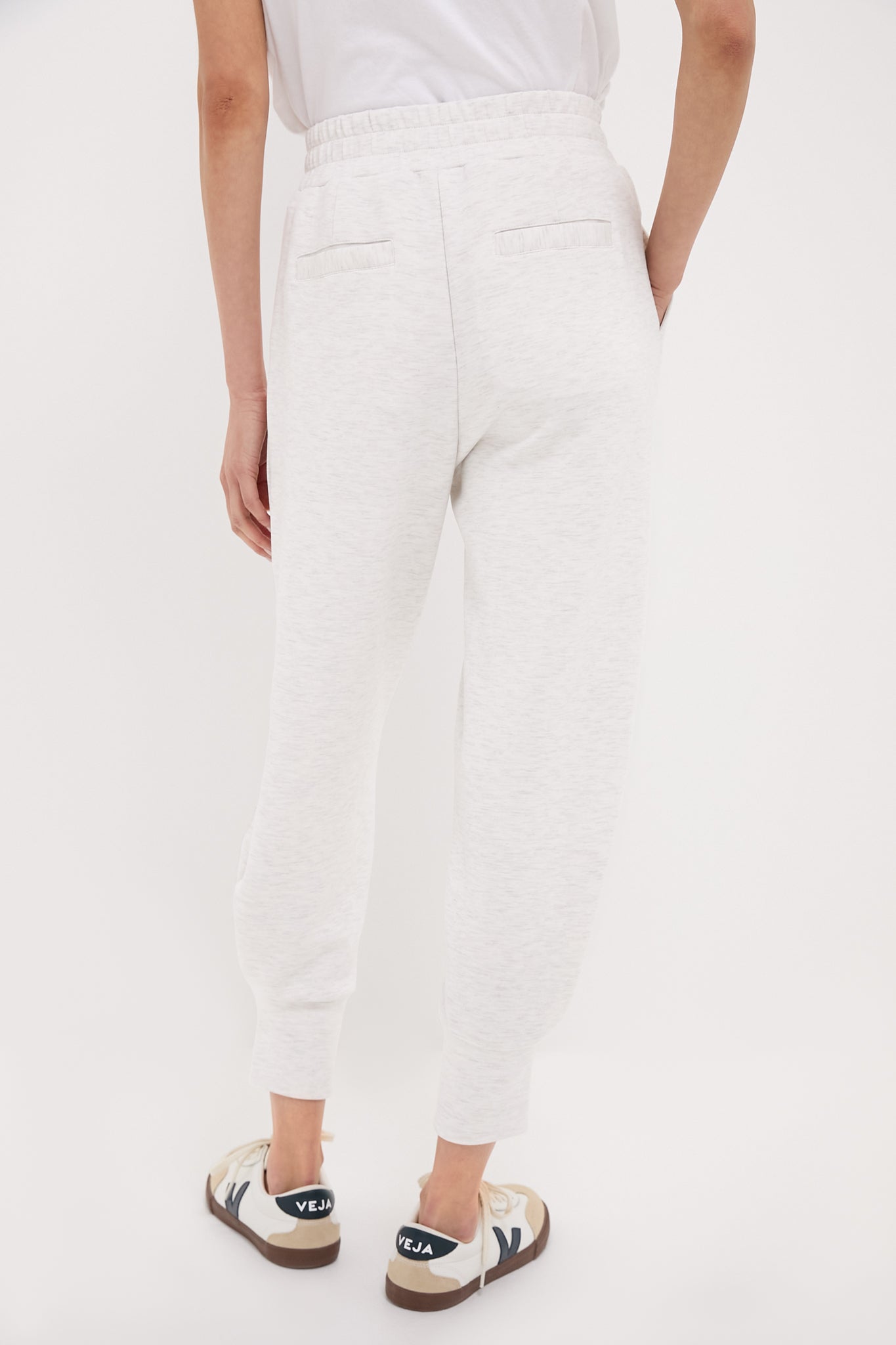 Ivory Marl The Relaxed Pant 25