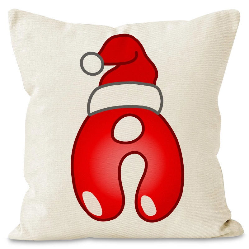 Christmas  Cute Modern Style Christmas Hat Letter Linen Polyester Pillow Cases Couch & Sofa Decor