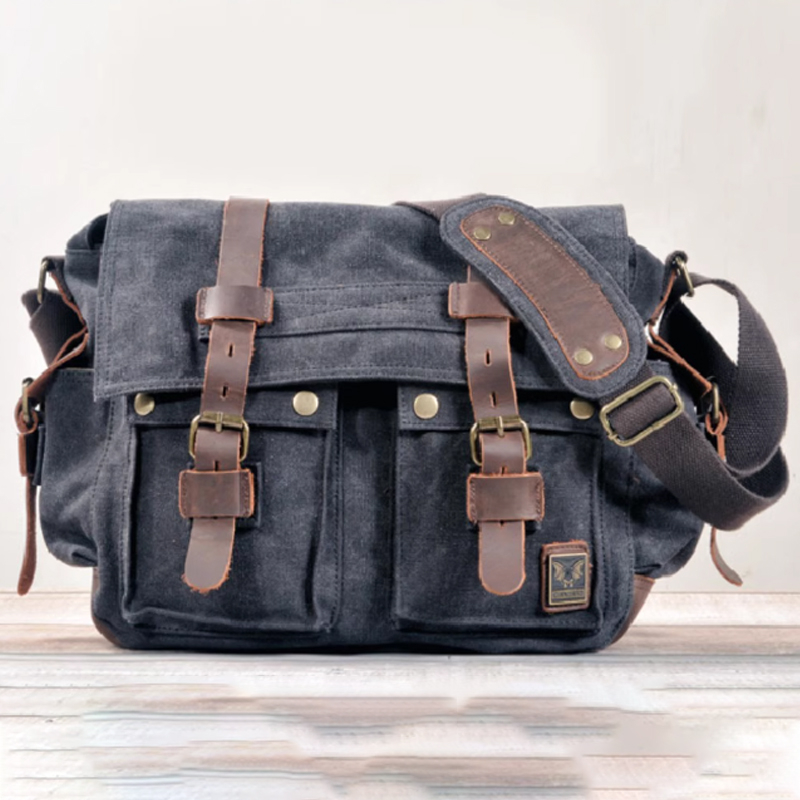 Vintage Outdoor Canvas Messenger Bag