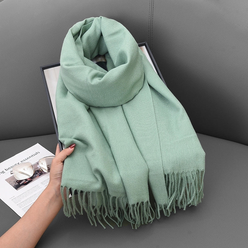 Women's Basic Solid Color Polyester Scarf