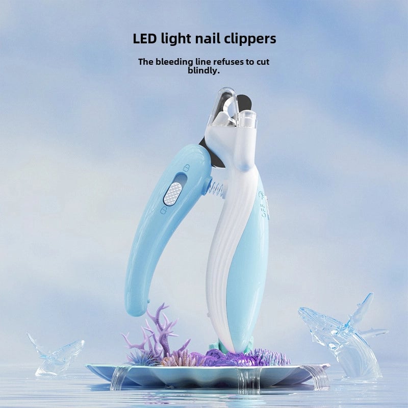Moxa Nest Pet Nail Clippers Dog Nail Clippers Cat Nail Clippers LED Electric Nail Grinder Supplies Hot Sale