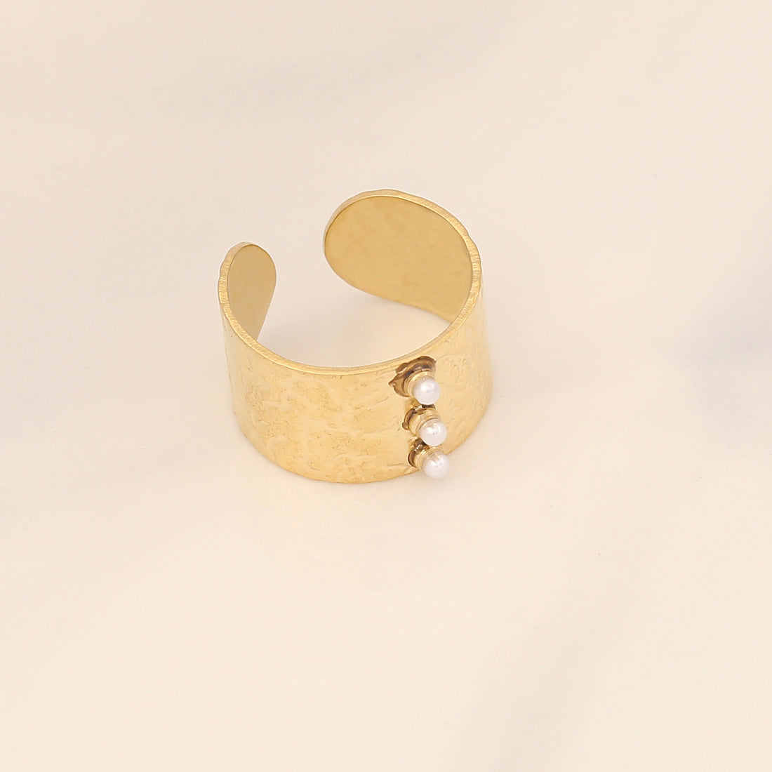 Women IG Style Bowknot Wave Stainless Steel Electroplating Rings