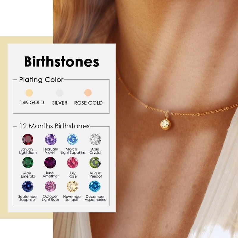 Minimalist Classic Style Geometric 316L Stainless Steel  Rhinestones Inlay Stainless Steel Necklaces