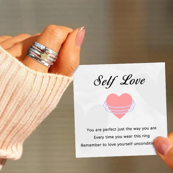 🔥   Buy 1 Get 1 Free 🎁 Self Love Spinner Heart Ring💖